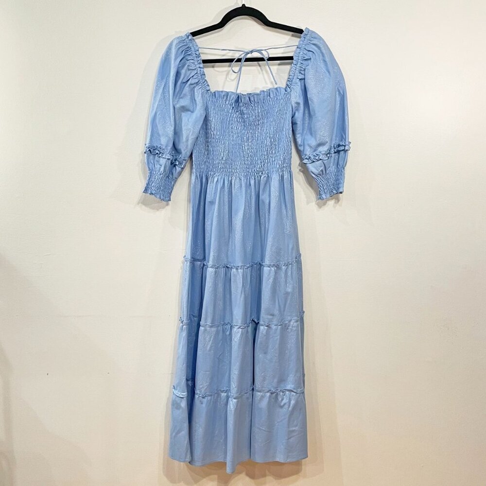 New Hill House Nesli Glitter Nap Dress Blue Medium - Picture 2 of 8